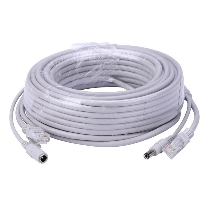 Câble d'alimentation,Hamflexte-Câble d'extension pour réseau CCTV et ...