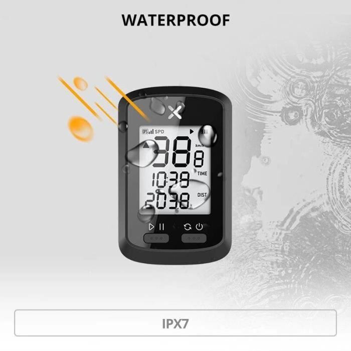 Compteur Vélo Sans Fil CYCPLUS M1 - GPS Bluetooth, Odomètre, Neuf