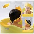 Chapeau de douche pour enfant - - Bonnet de Douche en Silicone - Réglable Visière de Bain pour Garçon-2