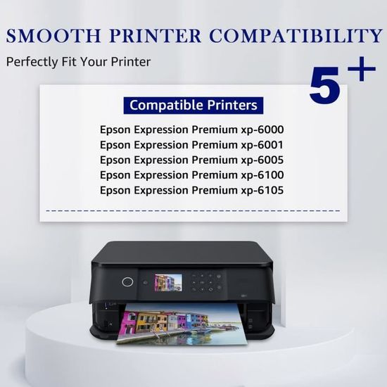 MOOHO Cartouche d'encre Epson 202 XL 202XL pack de 5 compatible