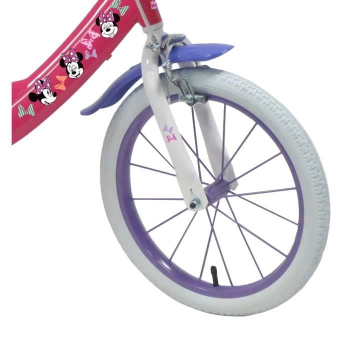 Panier avant vélo Minnie Mouse rose foncé – Équipement vélos enfants