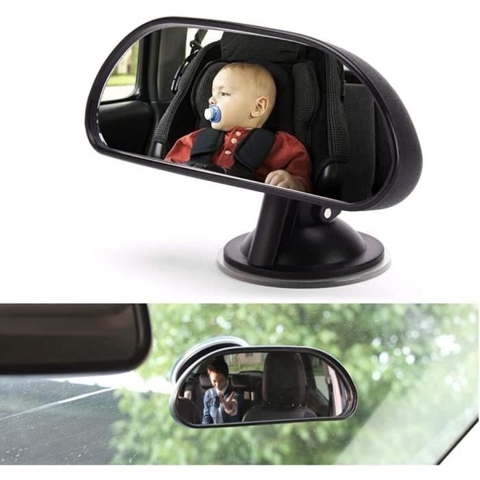 Miroir de bébé incassable, miroir de landau pivotant à 360 °, miroir de  siège arrière de