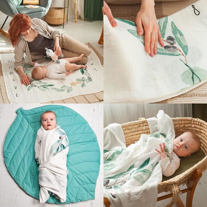 Couverture Polaire Bébé BIECO - Douce Et Chaude - 70x100cm - Cadeau Naissance Idéal