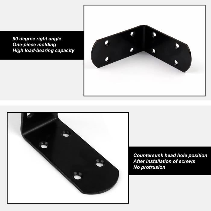 Barre Rideau Sans Perçage YANGWEN 4 Pièces Support Tringle Rideaux