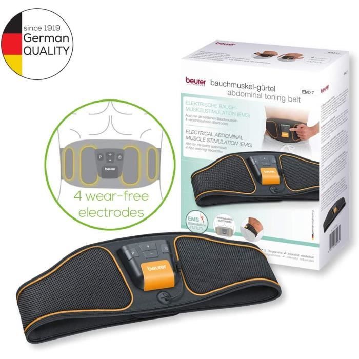 Beurer EM 37 Ceinture abdominale Entrainement abdominal EMS