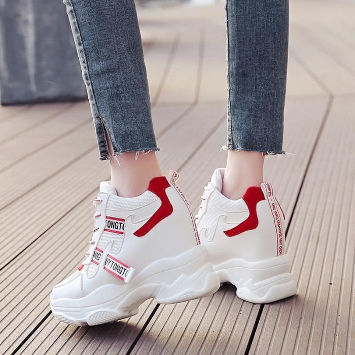 Chaussures tendance pour Femmes baskets montantes pour augmenter
