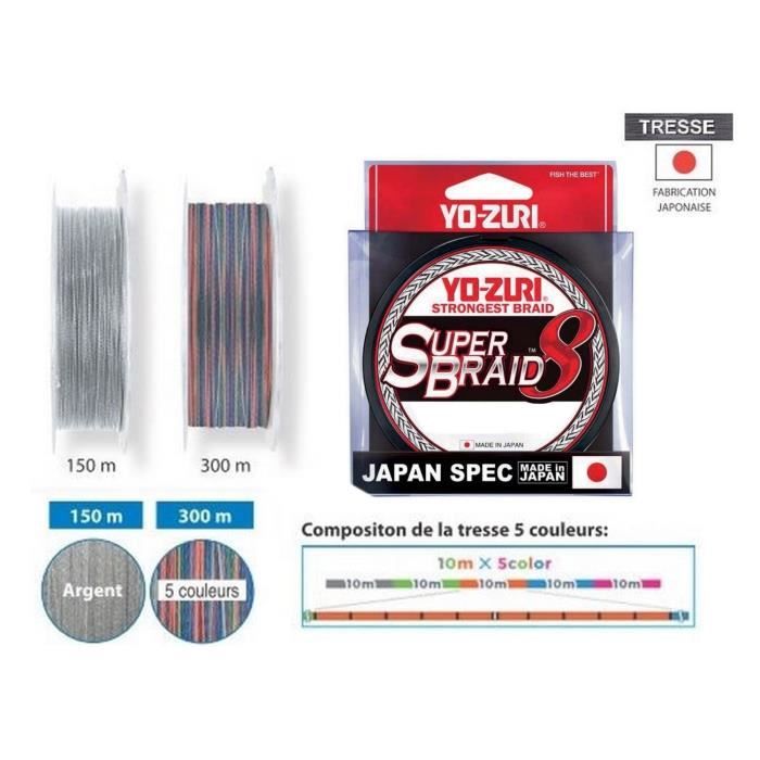 Tresse Yo-Zuri Super Braid 135 - Empire de la pêche Tresse Yo-Zuri Super Braid 135 - Empire de la pêche