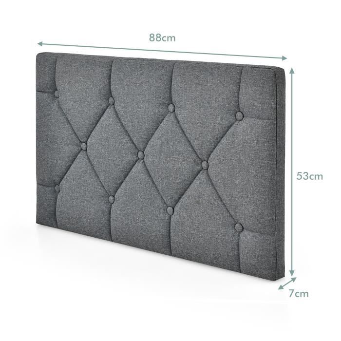 Tête de lit murale Pour Lit adulte,Décoration murale Blanc 96x3x91,5 cm