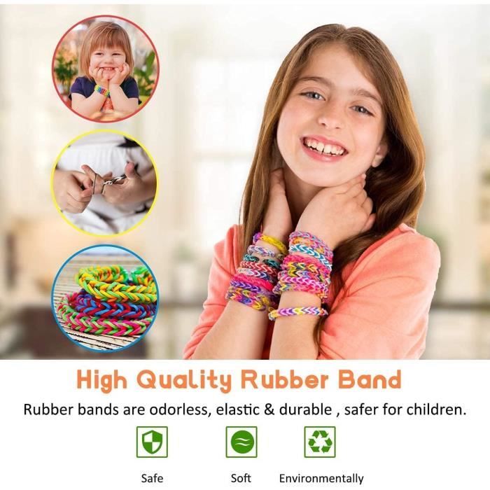 Diy Rubber Loom Bands Kit,Bracelets Elastiques,Élastiques Bandes