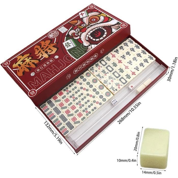 Jeu De Société Traditionnel Chinois Mahjong Mini, Jeux De Société  Classiques Portables De Voyage Avec Sac De Rangement, Livraison Gratuite -  Jogos Com Pedras - AliExpress