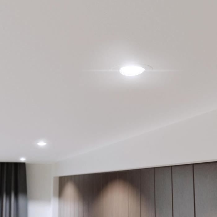 Mât De Montage Plafond Projecteur Extensible 8-98 Cm | Support Universel Rotatif 360° Noir