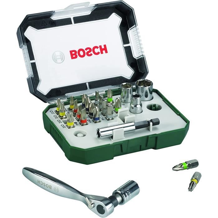 Bosch-Kit d'outils électriques à main en acier allié, tournevis