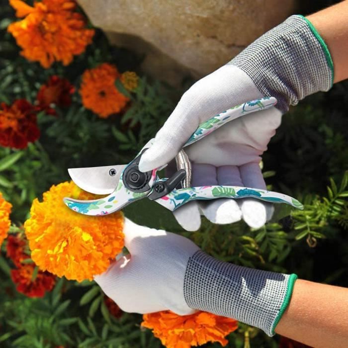 outils de jardinage pour femme petite fourche jardin truelle fleurie
