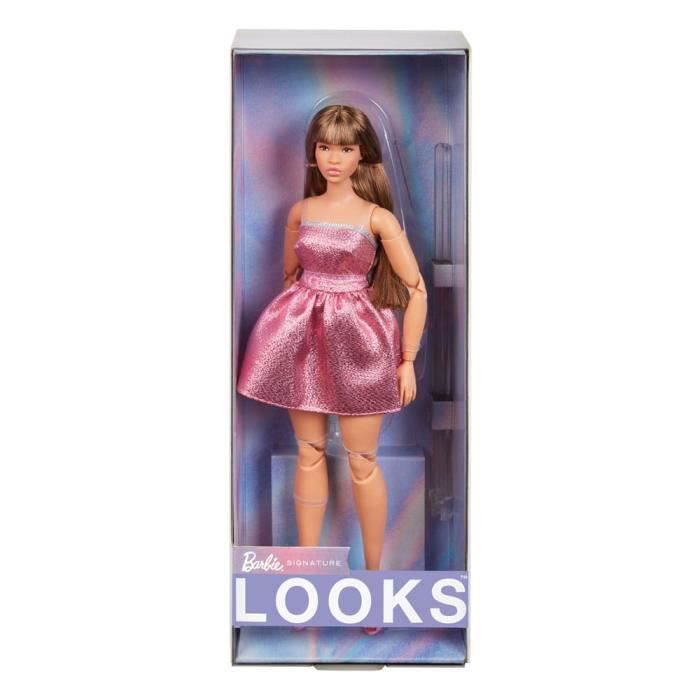 Robe Mini MATTEL Barbie Looks 23 Curvy Rose Enfant Fille