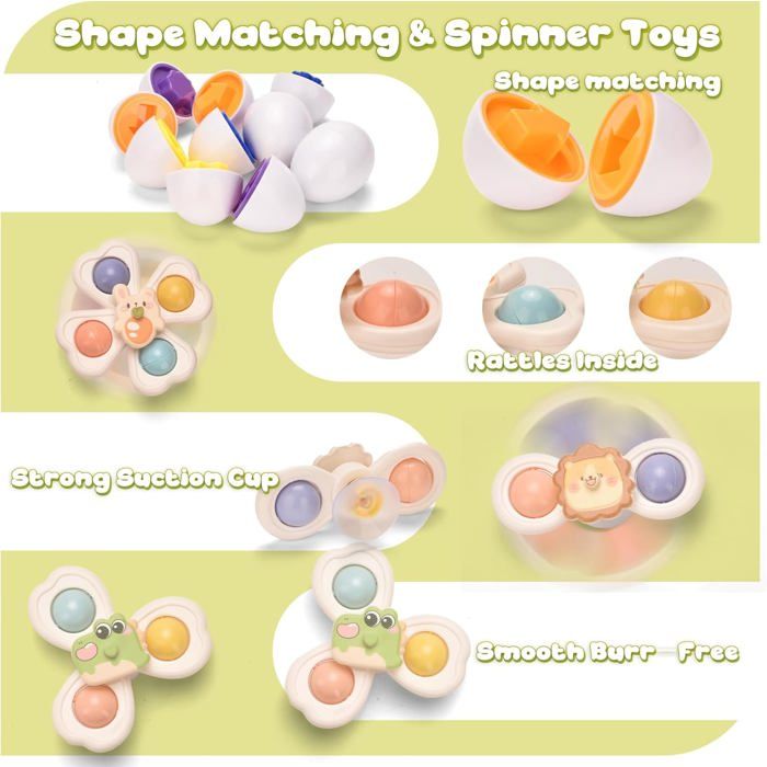 Nene Toys Jouet Bébé 1 an – Jouet Montessori en Bois 4-en-1 avec Blocs Sensoriels, Pluie Musicale, Labyrinthe Girafe & Anneaux à Empiler – Jeu Sensoriel Cadeau Éducatif pour Fille & Garçon
