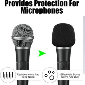 AQSQWQ 12 Bonnettes pour Micro-cravates, Mini Microphone Casque Pare