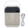 Mini climatiseur USB – Brumisation efficace, 34dB silencieux, réservoir 200ml, lumière nocturne – Pour chambre, bureau – Blanc