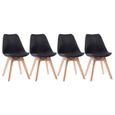 Lot de 4 chaises scandinave - HAPPY GARDEN - NORA - Confortable - Design intemporel - Tendance et vintage-0