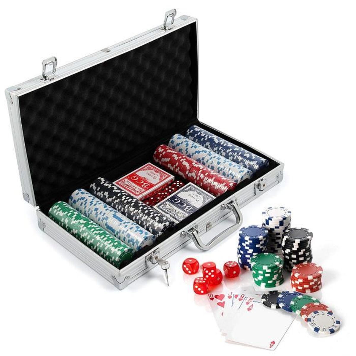 DIABLO PICANTE - JEU DE JETONS ET CARTES DE POKER  RAYURES