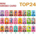 WILTEC Carte Amiibo Animal Crossing,24pcs top24 mini Jeu Cartes de Villageois de Caractères Rares pour Animal Crossing New Horizons