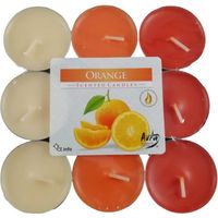 18 Bougies Chauffe-Plat Senteur Orange Parfum d'Ambiance Intérieur