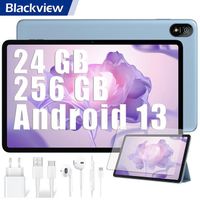 Blackview Tab 18 Tablette Tactile 11.97 pouces Android 13 2.4G+5G Wifi, RAM 24 Go ROM 256 Go-SD 1 To 8800mAh Tablette PC - Bleu