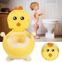 Fanguo-Pot Bébé Toilette WC Bébé Pot Enfant Siège de Toilette Trainer en  6-60 Mois  45 * 36 * 32 cm -Jaune HB002 -LUS