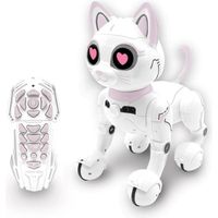 Robot chat Power Kitty - LEXIBOOK - Programmable, tactile, avec télécommande et contrôle gestuel