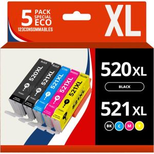 Cartouche D'encre Canon CLI-521 Cyan - Originale - Pour PIXMA IP4700, MP540, MX870, IP3600... - Neuf