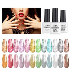 VERNIS A ONGLES AIMEILI Paillettes Ongles Semi Permanent 12 Couleu