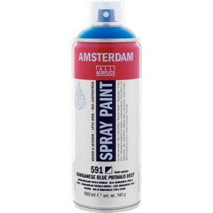 BOMBE DE PEINTURE Bombe de peinture Amsterdam 400 ml bleu manganèse phtalo foncé