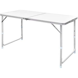 TABLE DE CAMPING Table de camping pliable en aluminium, hauteur rég