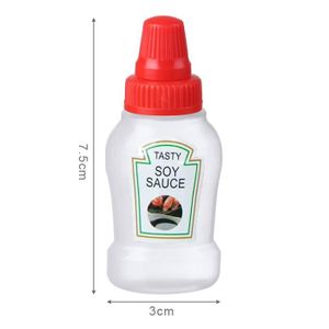 CAISSE ALIMENTAIRE 1pc-soysauce - Mini Bouteille de Ketchup Portable 