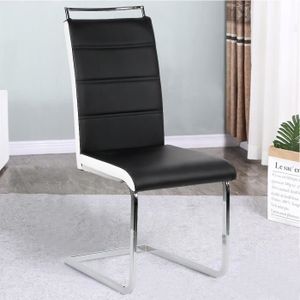 JYMTOM Chaise en Plastique avec Pieds en M/étal et Les Roues Tournantes au Style Moderne blanc, 1