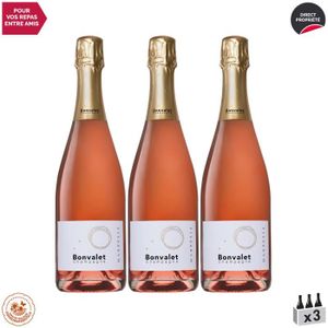 CHAMPAGNE Champagne Marpesia Rosé - Lot de 3x75cl - Bonvalet - Niveau 3 Haute Valeur Environnementale - Cépages Chardonnay, Pinot Noir