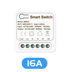 ÉMETTEUR - ACTIONNEUR  4 PIÈCES - 16a - Mini commutateur Wifi intelligent