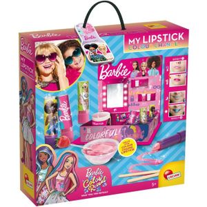 JEU DE MAQUILLAGE Rouge à lèvres à personnaliser - Barbie - LISCIANI GIOCHI - Enfant - Blanc - Arômes naturels