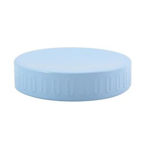 PORTE SAVON Porte Savon Métal HABANA Bleu Pastel - MSV - Pratique et élégant - Robuste et facile à nettoyer