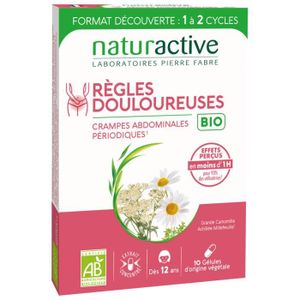 COMPLEMENTS ALIMENTAIRES - VITALITE Naturactive Règles Douloureuses Bio - Boîte de 10 Gélules