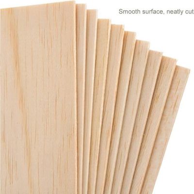 Lot de 5 baguettes en bois de balsa pour modélisme 375 mm d'épaisseur 5