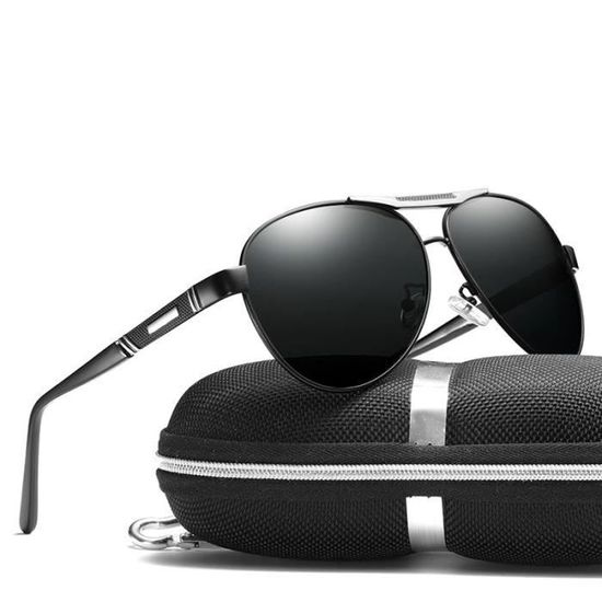 Lunettes De Soleil De Pêche Zeque Vanq F-1055 – Polarisées – Monture Noire/argent – Neuves Avec étiquettes