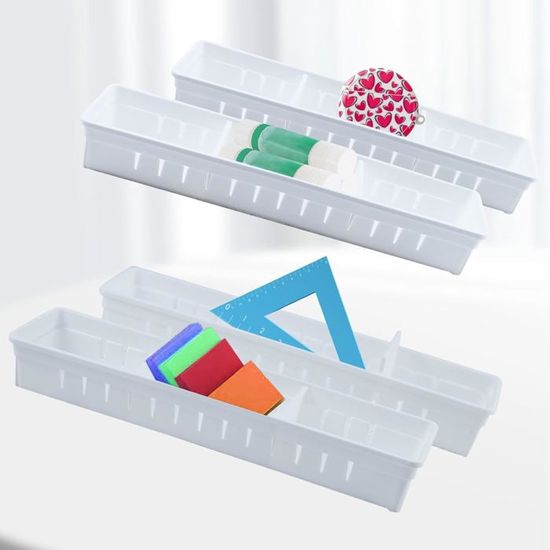 IRIS USA – Lot de 4 petits organiseurs de bureau à 3 tiroirs