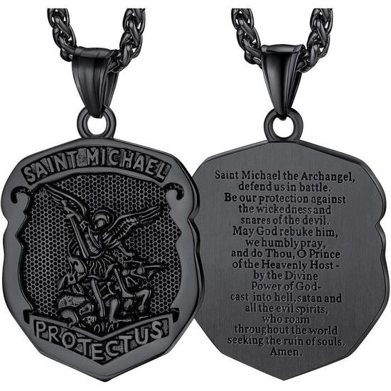 Pendentif Talisman Archange Saint Michel En Argent 925 - 5,8g, Modèle 26278, Neuf Avec Étiquettes