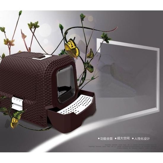 fully enclosed litter box