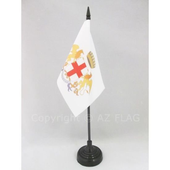AZ FLAG - Drapeau Ville De Milan Avec Armes - 45x30 Cm