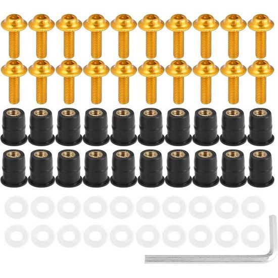 Pack De Boulons Et Vis En Titane Pour Carénage Honda CBR900RR Fireblade - 15,5mm