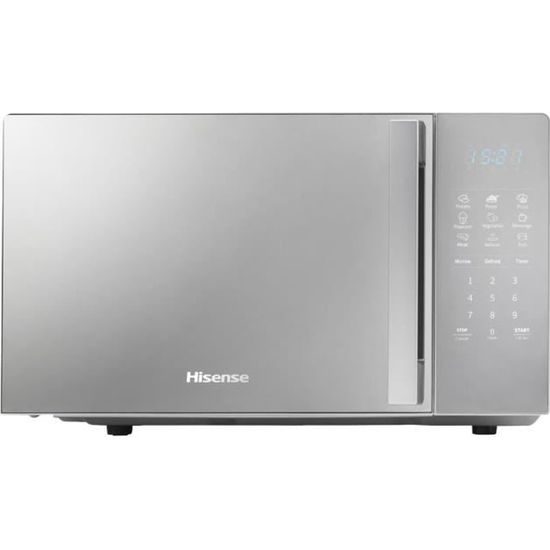 Hisense h20moms4 forno a microonde digitale 20lt 700w 11 livelli di energia  silver