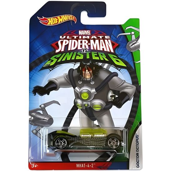 Voiture miniature - Hot Wheels - What-4-2 Doctor Octopus - Pour Spider-Man Ultimate - 1:64