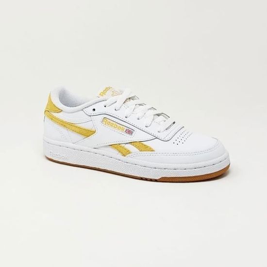 REEBOK BASKET CLUB C REVENGE BLANC JAUNE Cdiscount Chaussures