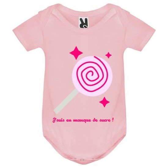 Body Bebe Rose Ta Faim Sucette Bebe Fille Blanc Cdiscount Pret A Porter